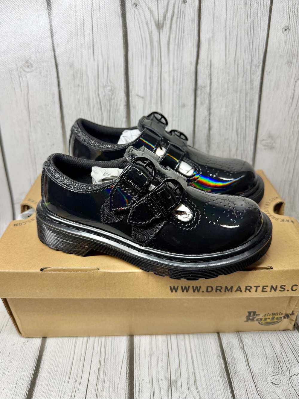 BRAND NEW Girls Size 1 8065 RAINBOW PATENT LEATHER MARY JANE SHOES